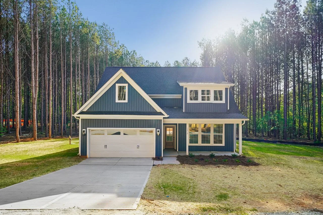 Front elevation of 1412 Quiver Way — transitional style custom home, York SC
