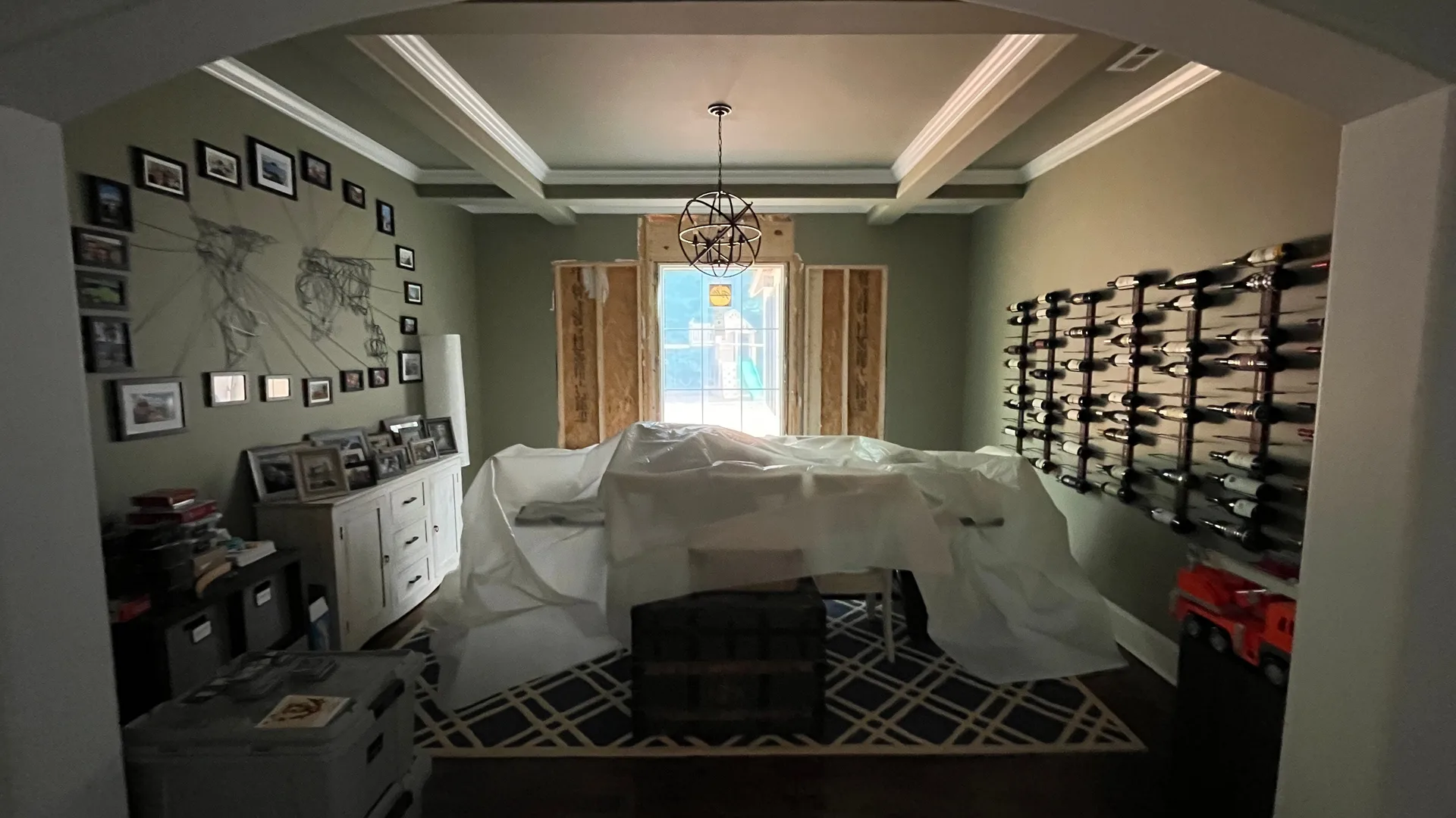 Connection point between existing brick home and new 645 SF great room addition — York County SC